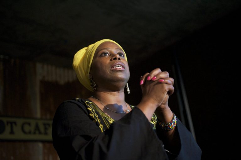 Cynthia-McKinney-Triumph-Tour-Cynthia-speaking-gorgeous-at-Black-Dot-082109-by-Kamau-1392x925